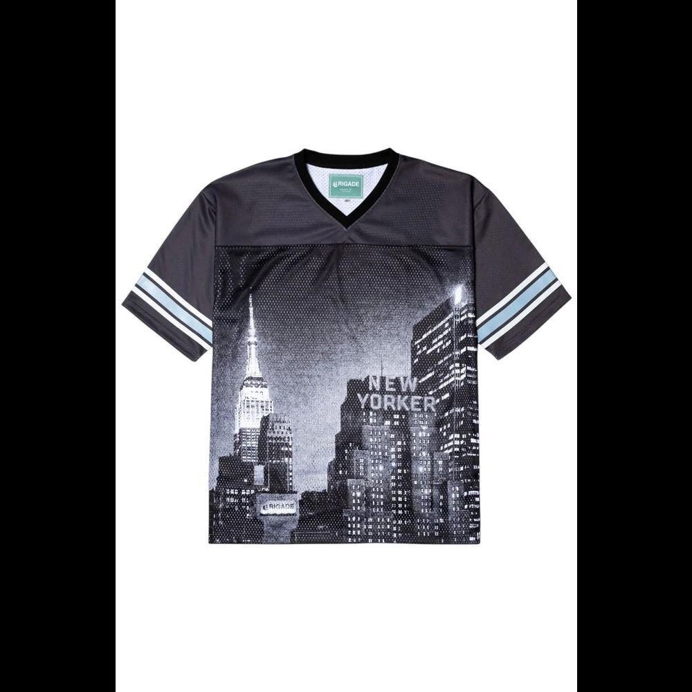 Brigade Men's New Yorker Football Jersey Black